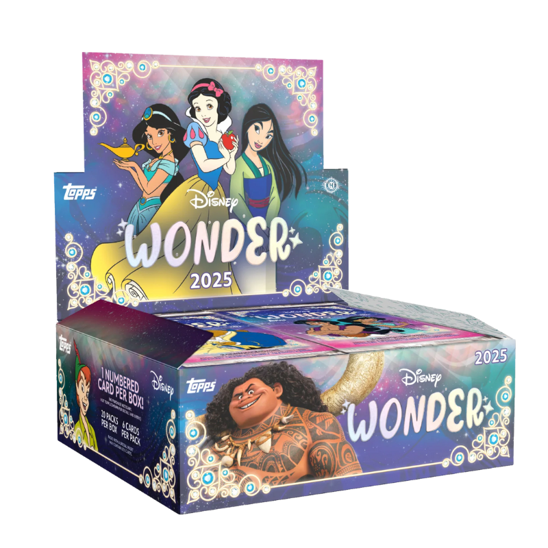 Topps Disney Wonder 2025 | Hobby Box (20 Sobres) | Inglés