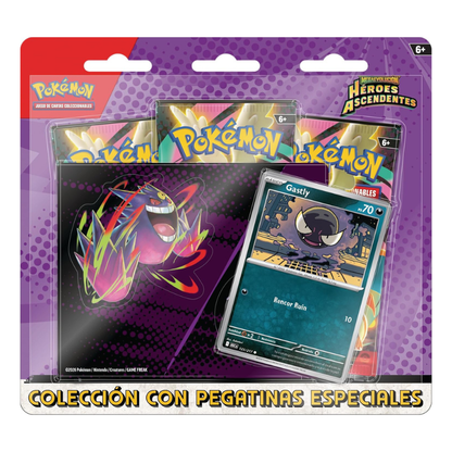 Colección con Pegatinas Especiales de Megaevolución - Héroes Ascendentes: Gastly | Español