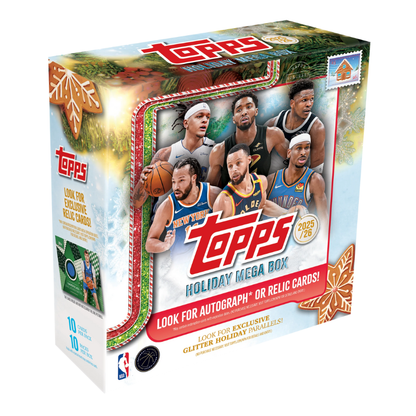 Topps NBA Basketball 2025/26 | Holiday Mega Box (10 Sobres) | Inglés