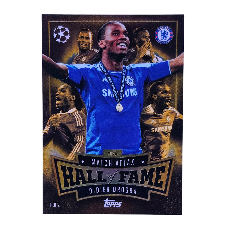 Didier Drogba Match Attax Hall of Fame Chelsea HOF 2 | Inglés