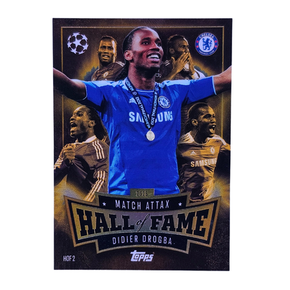 Didier Drogba Match Attax Hall of Fame Chelsea HOF 2 | Inglés