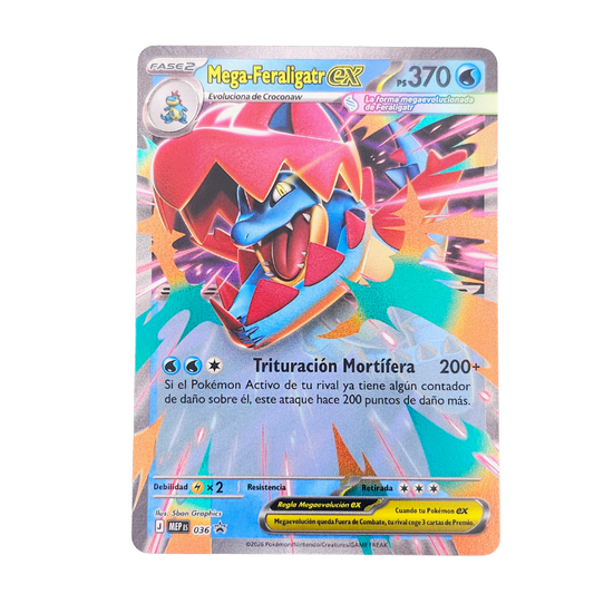 Mega Feraligatr EX #36 PROMO | JUMBO | Español