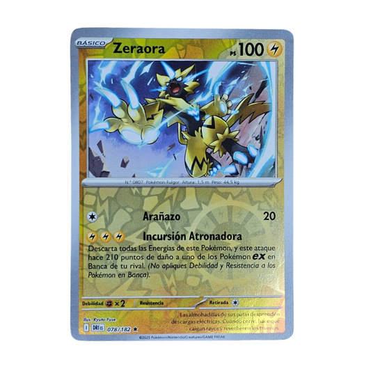 Zeraora [Reverse Holo] #78 | Español - Una Carta Más