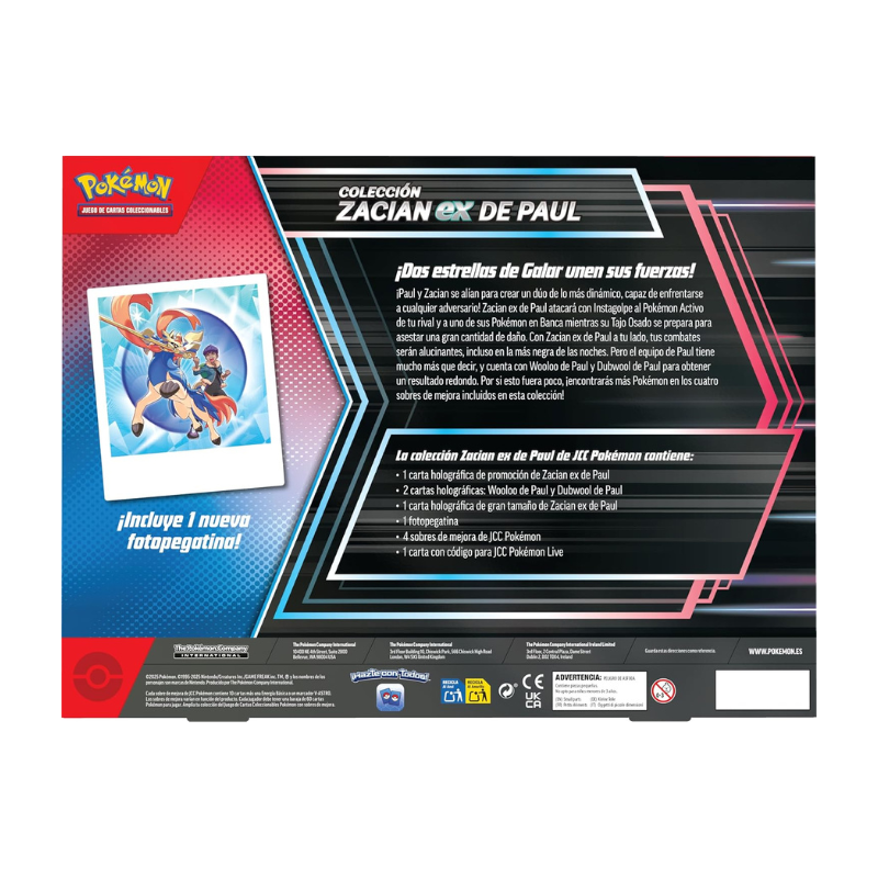 Colección Zacian EX de Paul | Español
