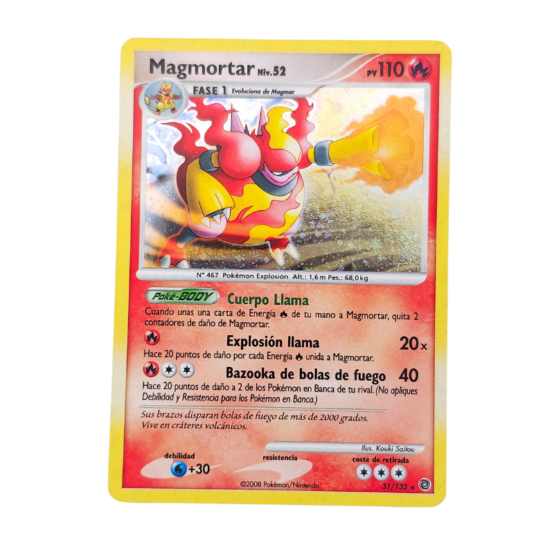 Magmortar Lv.52 Holo #31 | Secret Wonders 2008 | Spanish