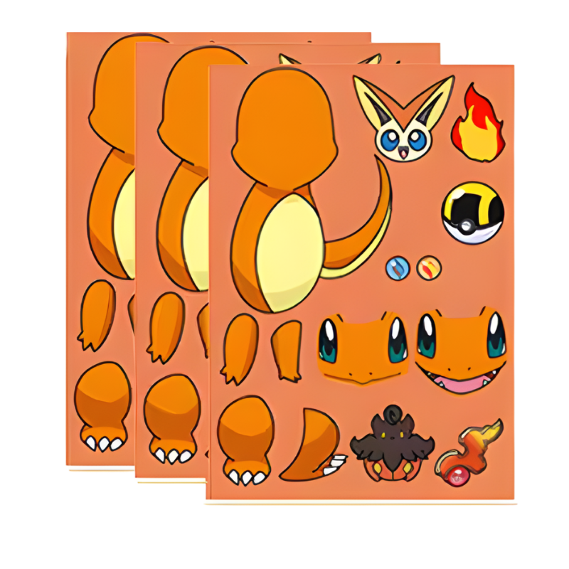 Diseña tu Pokémon de pegatinas (varios modelos)