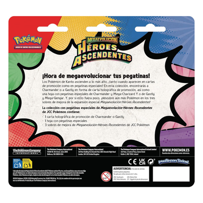 Colección con Pegatinas Especiales de Megaevolución - Héroes Ascendentes: Gastly | Español