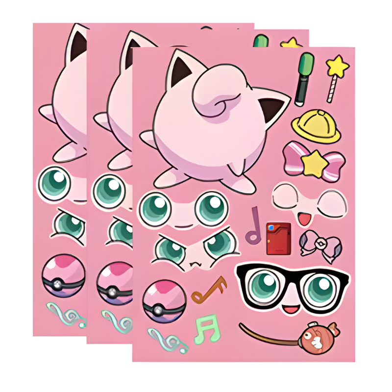 Diseña tu Pokémon de pegatinas (varios modelos)