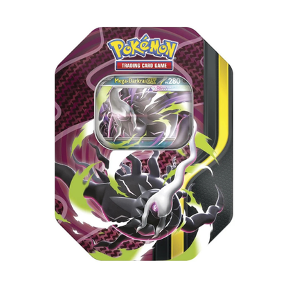 Latas Mega Dragonite-EX, Mega Darkrai-EX y Mega Zeraora-EX | Español