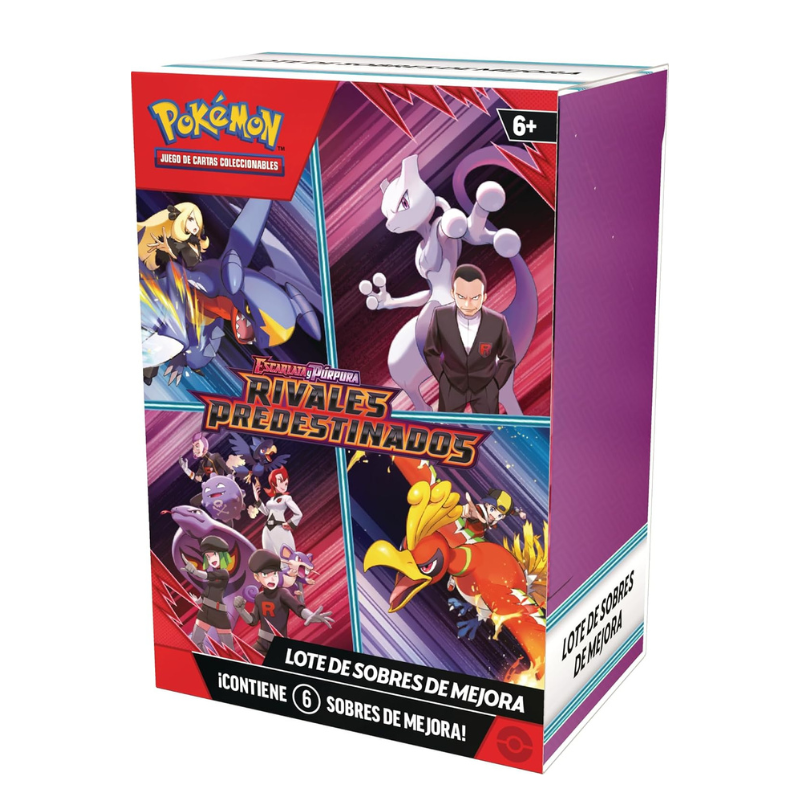 Booster Bundle de Escarlata y Púrpura | Rivales Predestinados (6 Sobres de Mejora) | Español - Una Carta Más