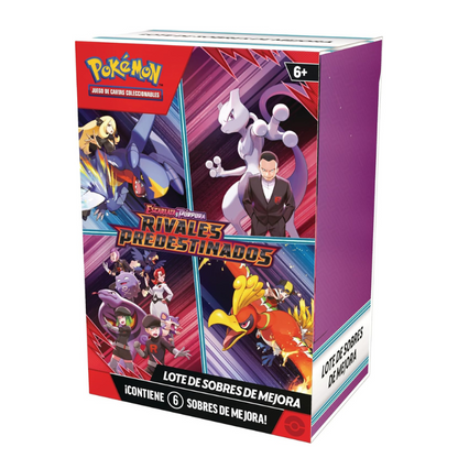 Booster Bundle de Escarlata y Púrpura | Rivales Predestinados (6 Sobres de Mejora) | Español - Una Carta Más