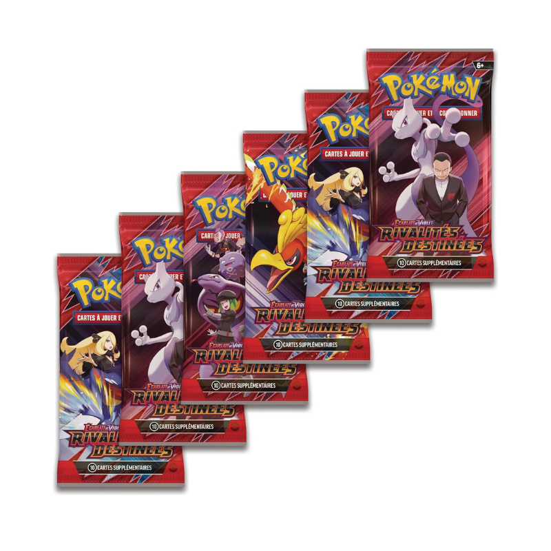 Booster Bundle de Escarlata y Púrpura | Rivales Predestinados (6 Sobres de Mejora) | Español - Una Carta Más