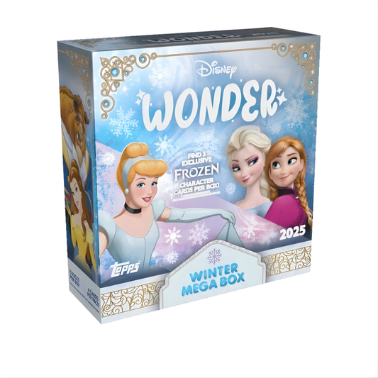 Topps Disney Wonder 2025 | Mega Box (15 Sobres) | Inglés