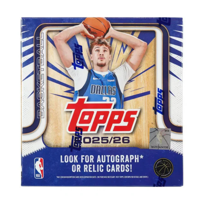 Topps NBA Basketball 2025/26 | Mega Box (16 Sobres) | Inglés
