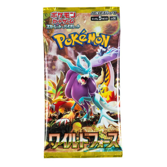 Booster Pack Scarlet & Violet Wild Force | Japonés - Una Carta Más
