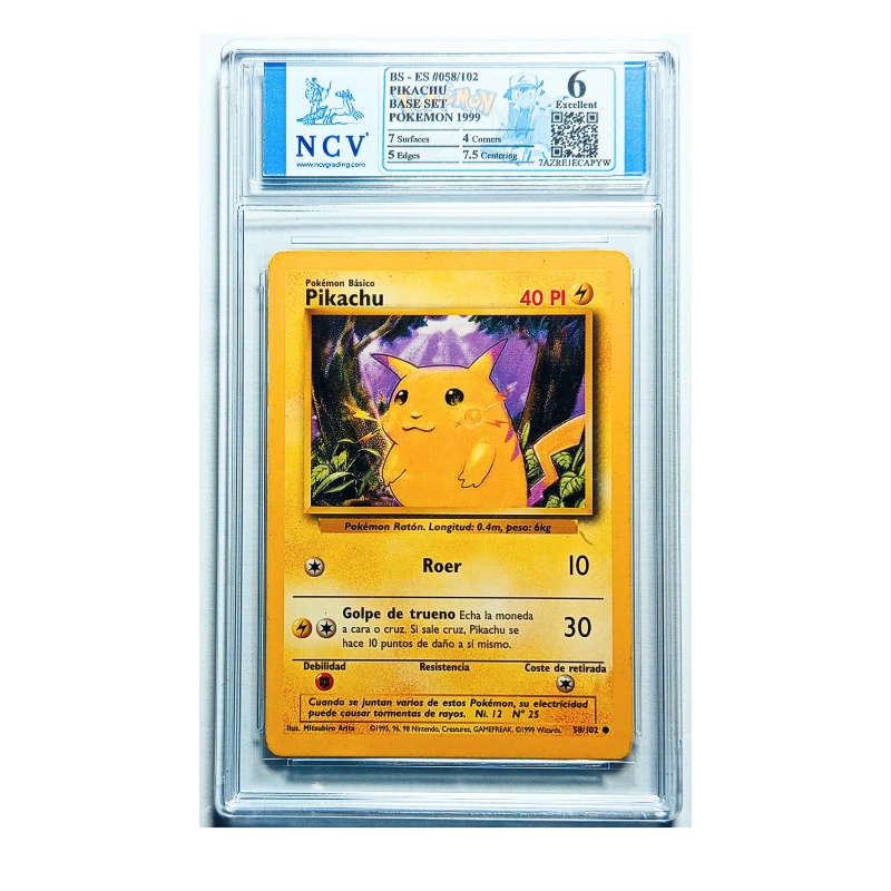 Pikachu Base Set 1999 #58 | NCV 6 | Español