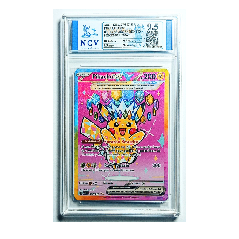 Pikachu EX #277 | NCV 9,5 | Español