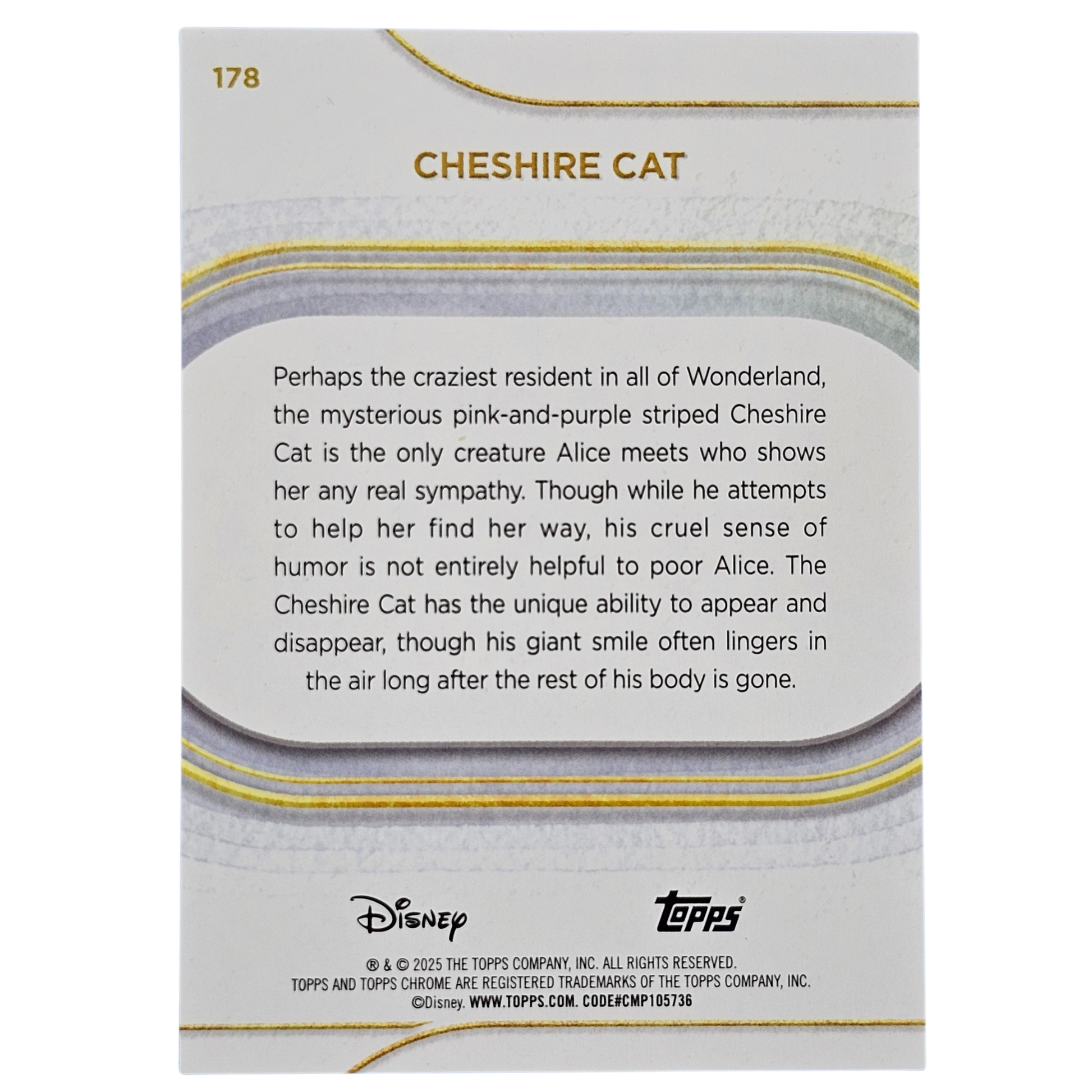 Cheshire Cat #178 | Ed. Limitada 3/5 | Inglés - Una Carta Más